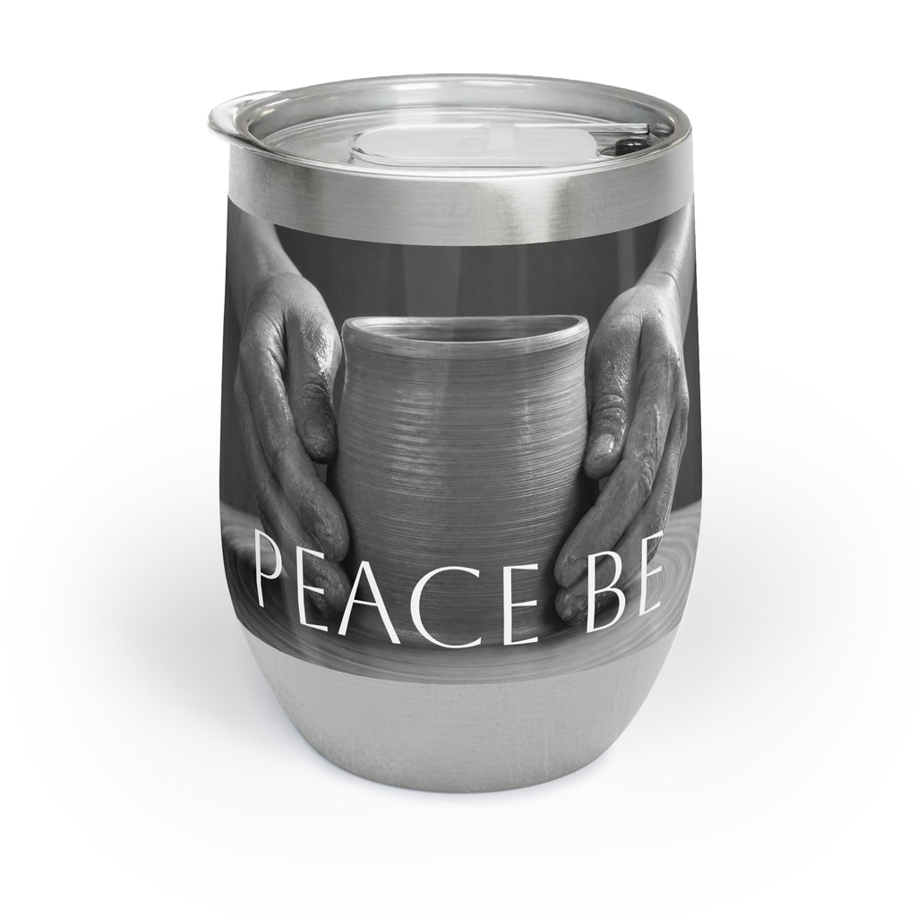 Peace Be Smoov 12 oz insulated wine tumbler
