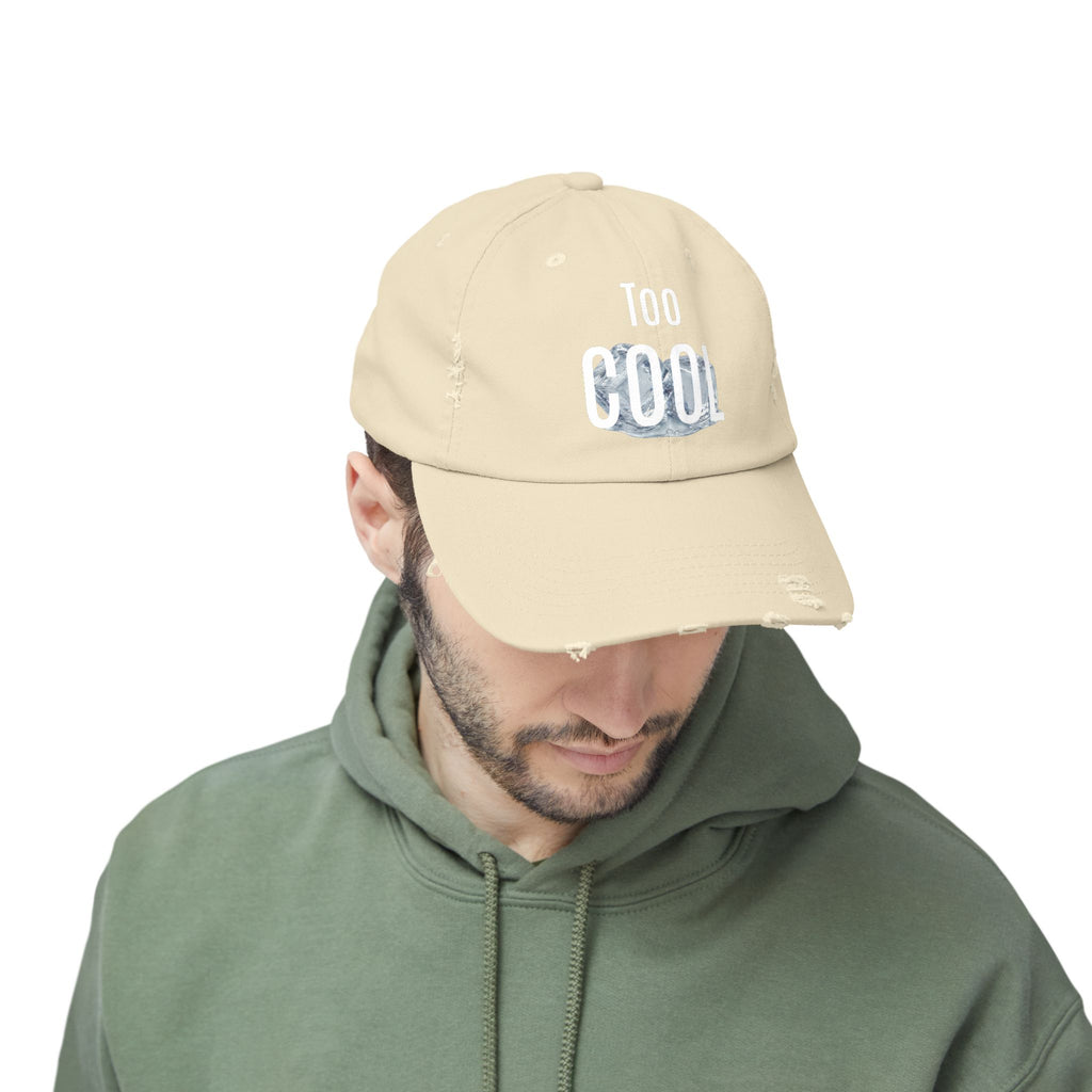 Too Cool distressed cotton baseball cap