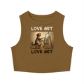 Women’s Love Art Cat Graphic Cropped Tank Top – product image 7