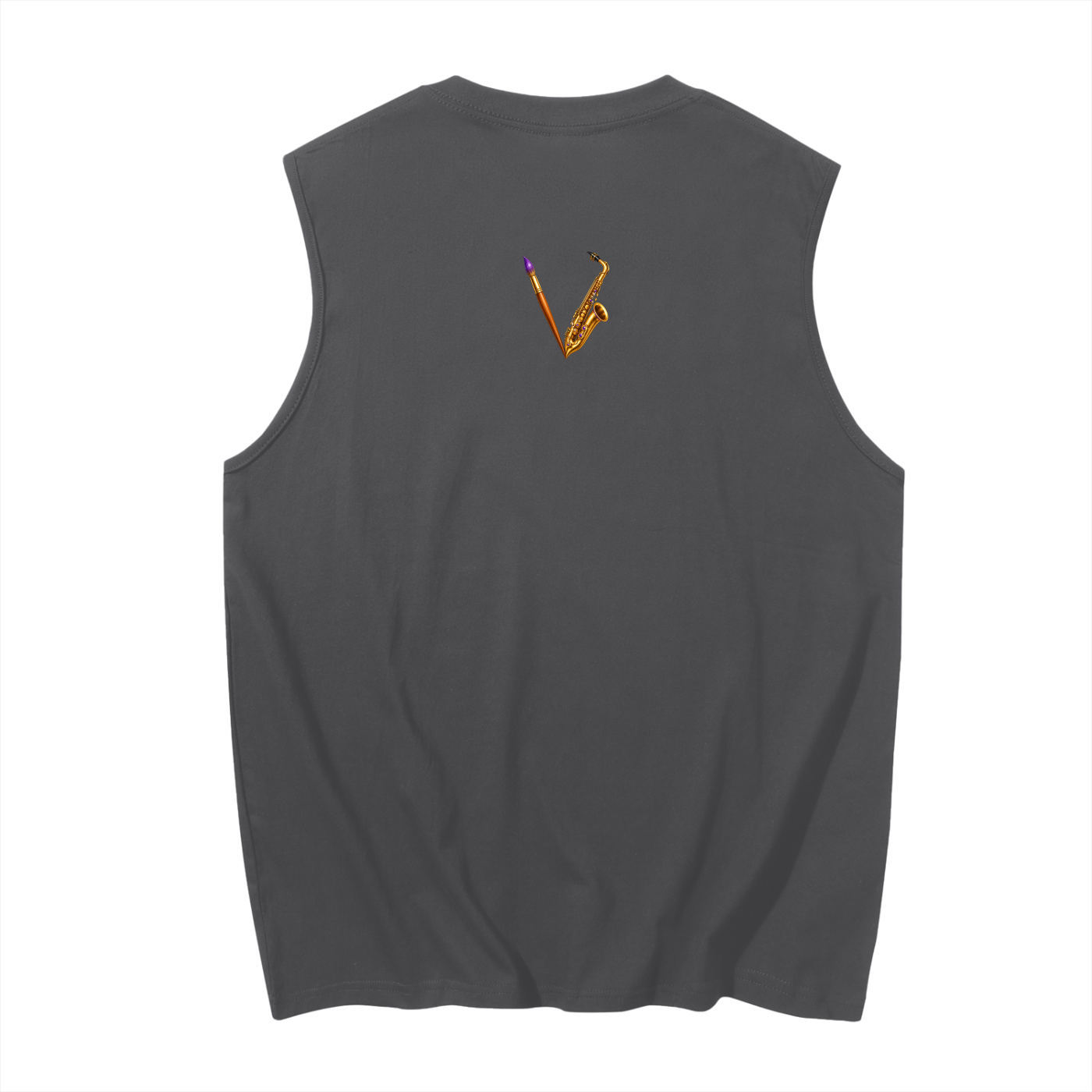 Men’s Mood Keep Calm Graphic Cotton Tank Top – product image 2