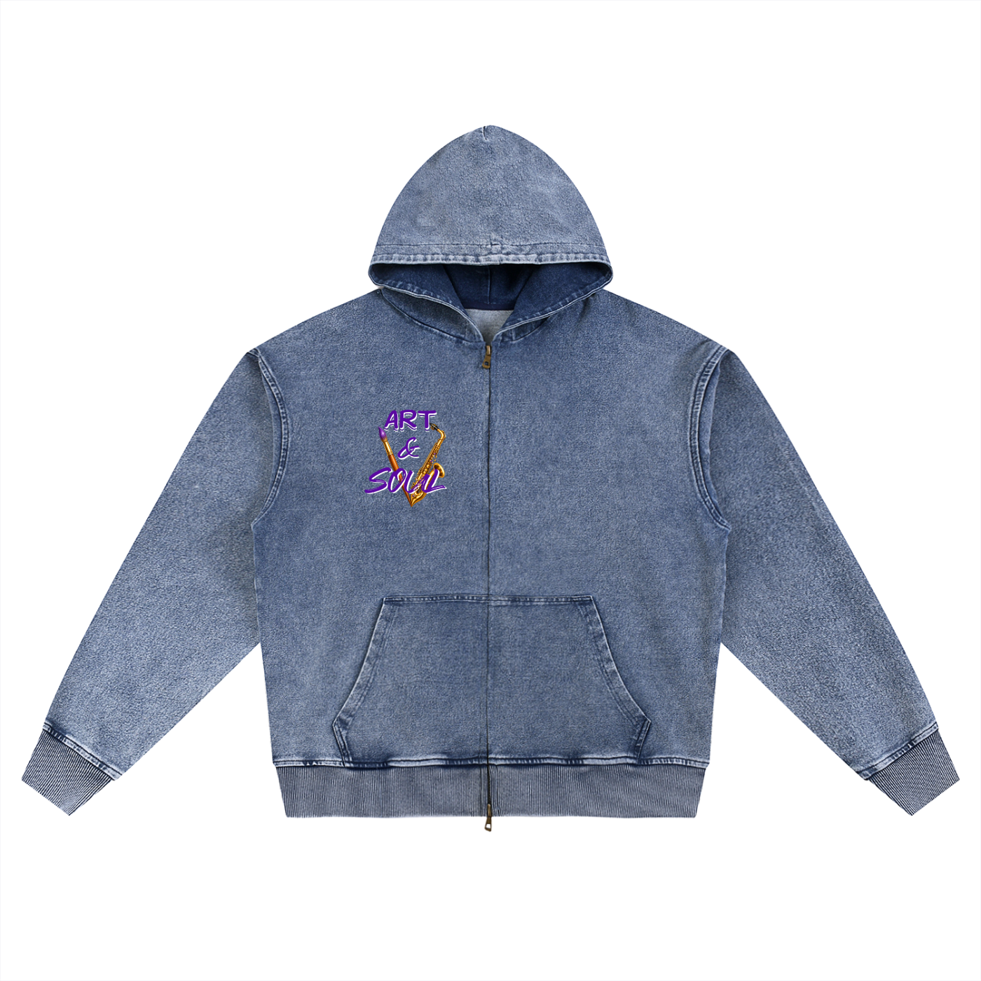 Art & Soul Women’s Soul Singer Oversized Zip Hoodie – product image 6