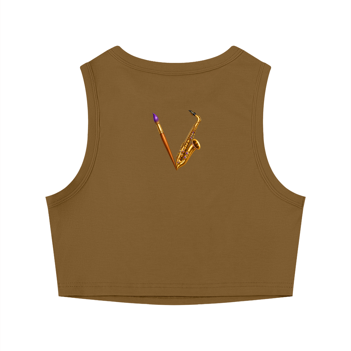 Women’s Love Art Cat Graphic Cropped Tank Top – product image 8