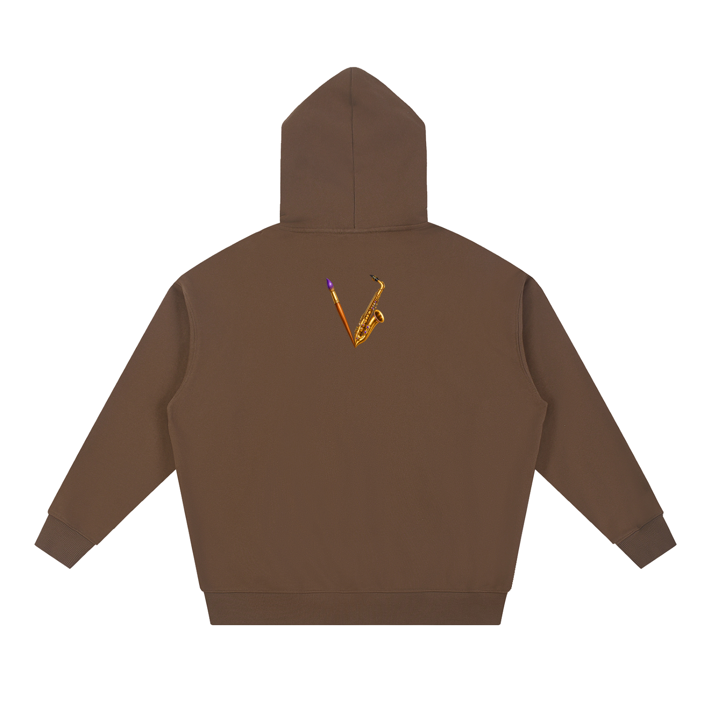 Peace Be Smoov Camo Graphic Heavyweight Hoodie – product image 2